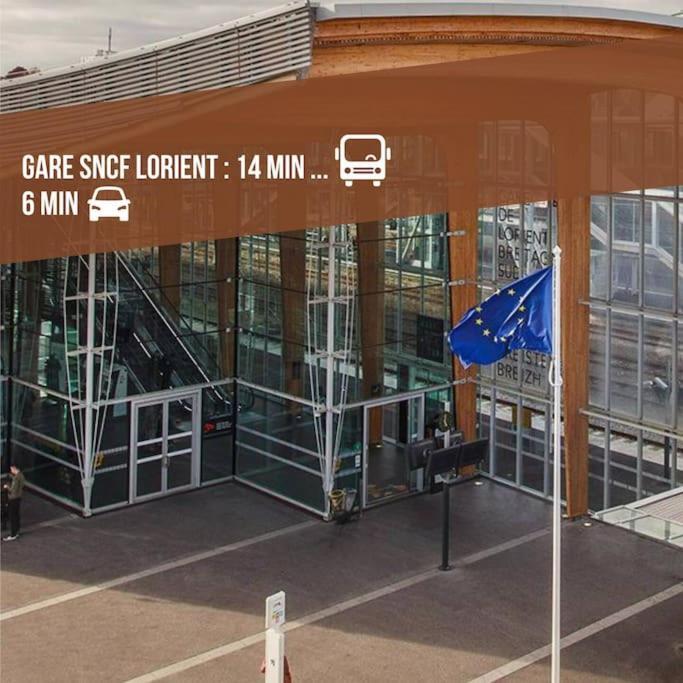 T3 Proche Centre Ville Gare Sncf Plage Avec Parkink Prive Лор'ян Екстер'єр фото